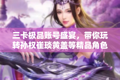 三卡极品账号盛宴，带你玩转孙权崔琰黄盖等精品角色