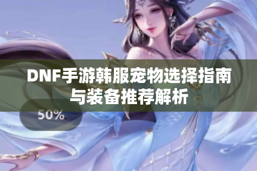 DNF手游韩服宠物选择指南与装备推荐解析