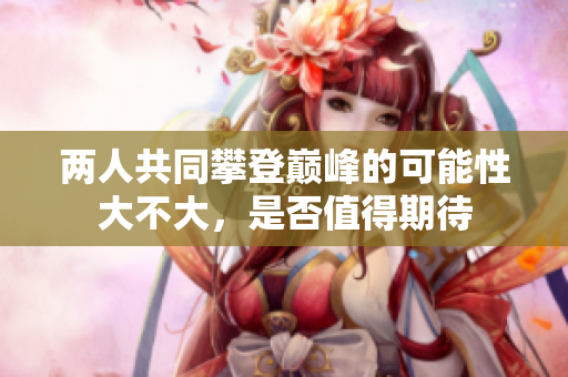 两人共同攀登巅峰的可能性大不大，是否值得期待