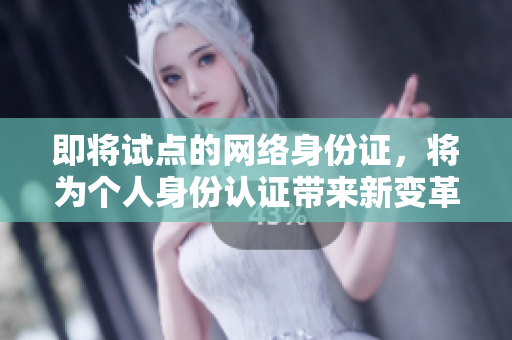 即将试点的网络身份证，将为个人身份认证带来新变革