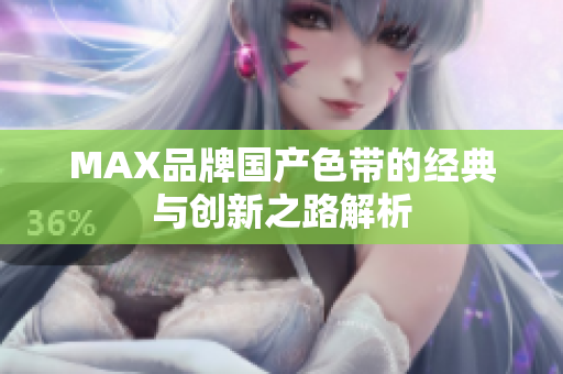 MAX品牌国产色带的经典与创新之路解析