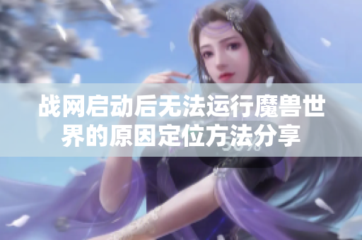 战网启动后无法运行魔兽世界的原因定位方法分享