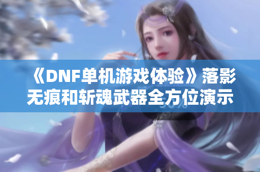 《DNF单机游戏体验》落影无痕和斩魂武器全方位演示解析