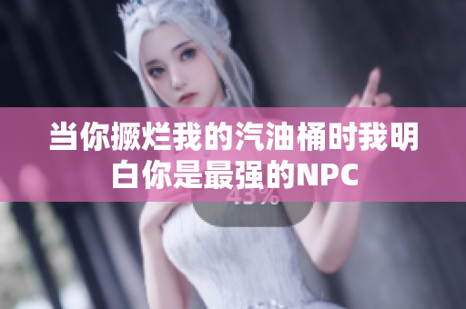 当你撅烂我的汽油桶时我明白你是最强的NPC