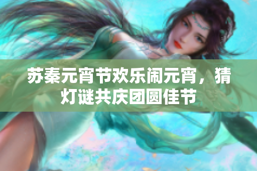 苏秦元宵节欢乐闹元宵，猜灯谜共庆团圆佳节