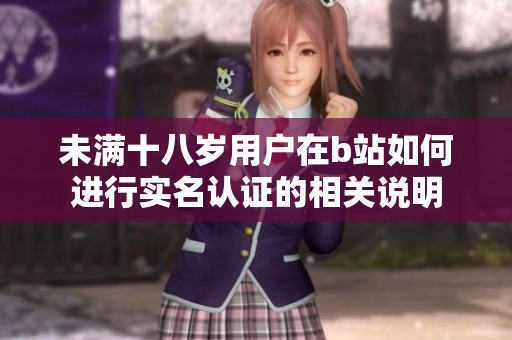 未满十八岁用户在b站如何进行实名认证的相关说明