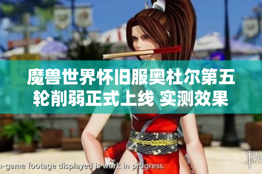 魔兽世界怀旧服奥杜尔第五轮削弱正式上线 实测效果超出预期