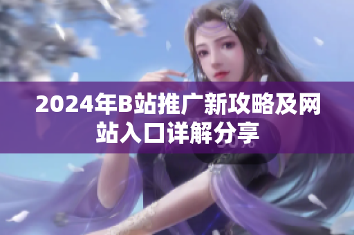 2024年B站推广新攻略及网站入口详解分享