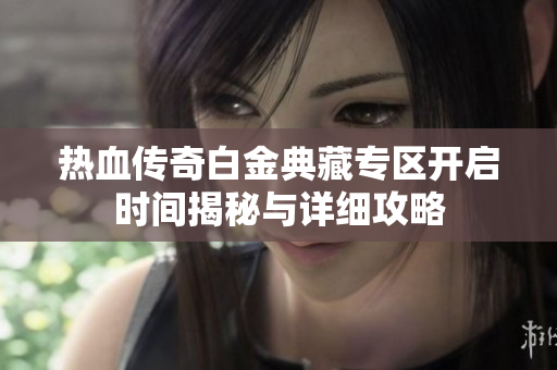 热血传奇白金典藏专区开启时间揭秘与详细攻略