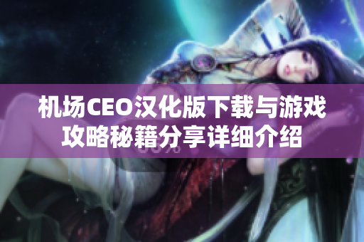 机场CEO汉化版下载与游戏攻略秘籍分享详细介绍