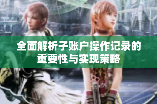 全面解析子账户操作记录的重要性与实现策略