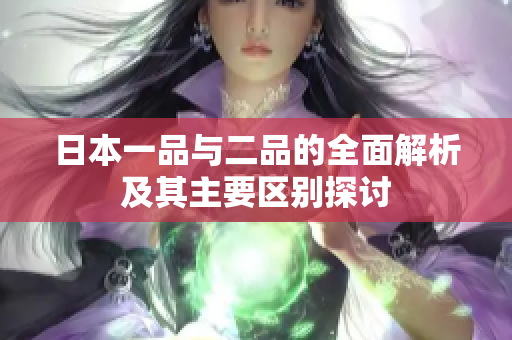 日本一品与二品的全面解析及其主要区别探讨