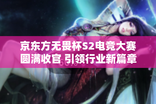 京东方无畏杯S2电竞大赛圆满收官 引领行业新篇章