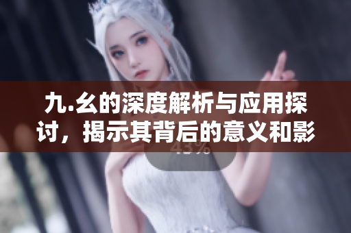 九.幺的深度解析与应用探讨，揭示其背后的意义和影响
