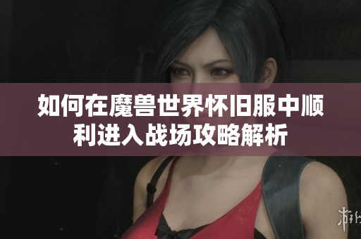 如何在魔兽世界怀旧服中顺利进入战场攻略解析