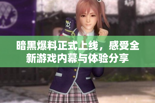暗黑爆料正式上线，感受全新游戏内幕与体验分享