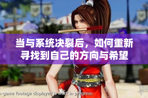 当与系统决裂后，如何重新寻找到自己的方向与希望