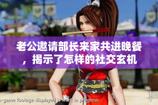 老公邀请部长来家共进晚餐，揭示了怎样的社交玄机