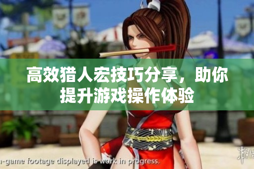 高效猎人宏技巧分享，助你提升游戏操作体验