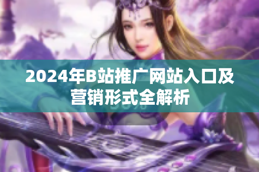 2024年B站推广网站入口及营销形式全解析