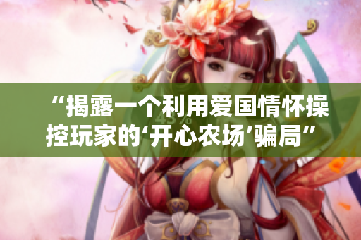“揭露一个利用爱国情怀操控玩家的‘开心农场’骗局”