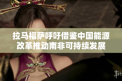 拉马福萨呼吁借鉴中国能源改革推动南非可持续发展