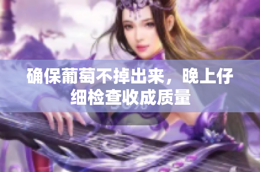 确保葡萄不掉出来，晚上仔细检查收成质量