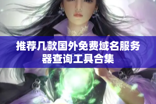 推荐几款国外免费域名服务器查询工具合集