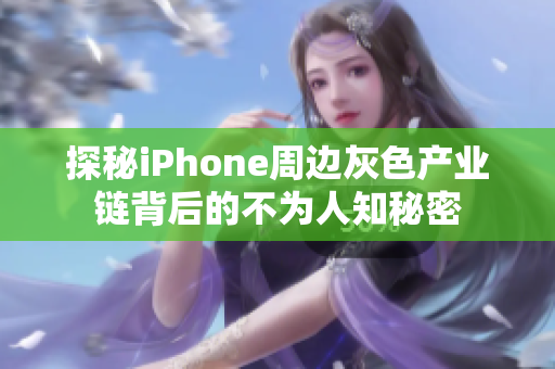 探秘iPhone周边灰色产业链背后的不为人知秘密