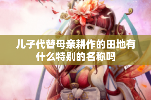 儿子代替母亲耕作的田地有什么特别的名称吗