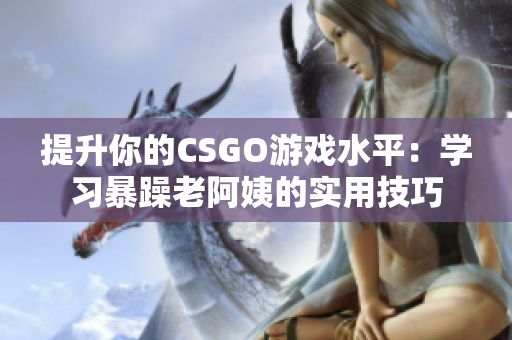 提升你的CSGO游戏水平：学习暴躁老阿姨的实用技巧