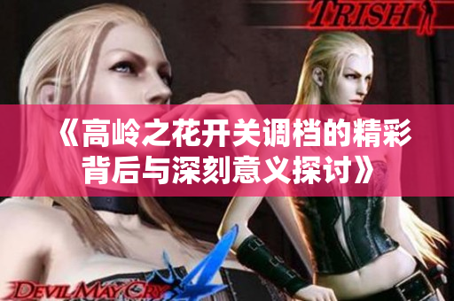 《高岭之花开关调档的精彩背后与深刻意义探讨》