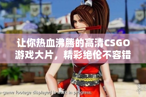 让你热血沸腾的高清CSGO游戏大片，精彩绝伦不容错过