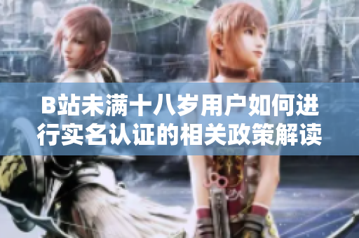 B站未满十八岁用户如何进行实名认证的相关政策解读