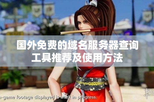 国外免费的域名服务器查询工具推荐及使用方法