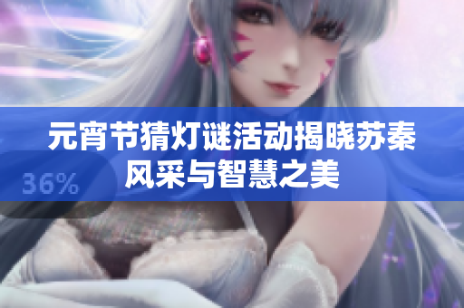 元宵节猜灯谜活动揭晓苏秦风采与智慧之美