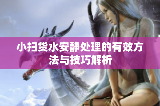 小扫货水安静处理的有效方法与技巧解析