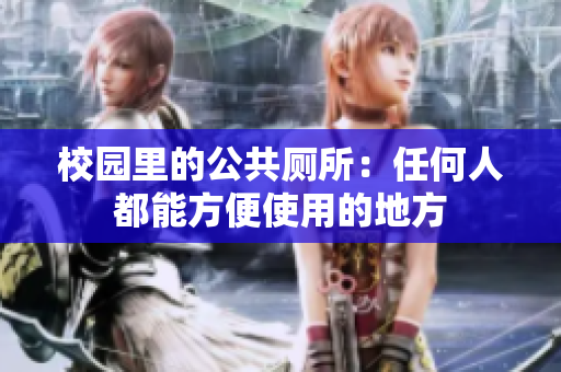 校园里的公共厕所：任何人都能方便使用的地方