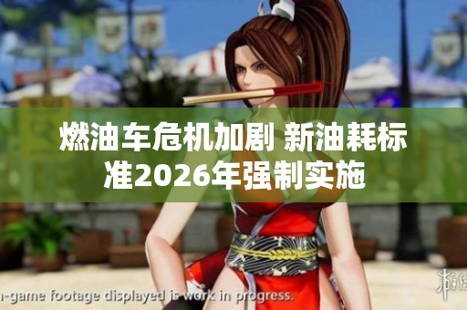 燃油车危机加剧 新油耗标准2026年强制实施
