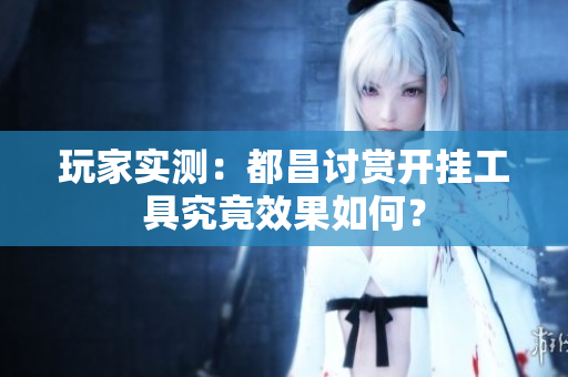 玩家实测：都昌讨赏开挂工具究竟效果如何？