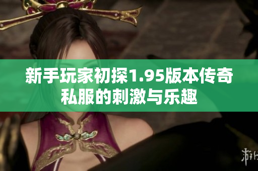 新手玩家初探1.95版本传奇私服的刺激与乐趣