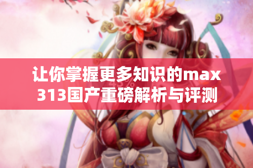 让你掌握更多知识的max313国产重磅解析与评测