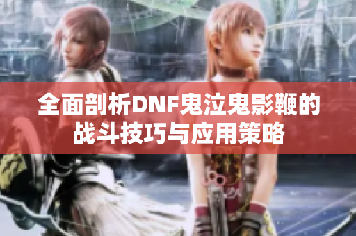 全面剖析DNF鬼泣鬼影鞭的战斗技巧与应用策略