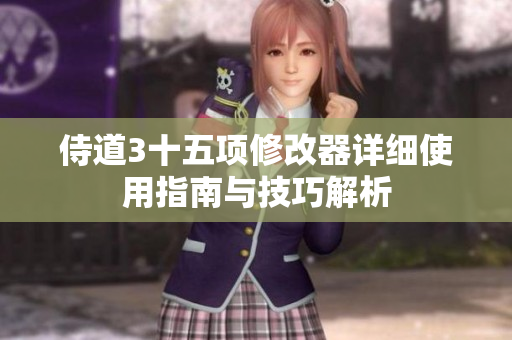 侍道3十五项修改器详细使用指南与技巧解析