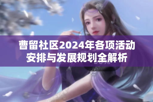 曹留社区2024年各项活动安排与发展规划全解析