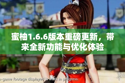 蜜柚1.6.6版本重磅更新，带来全新功能与优化体验