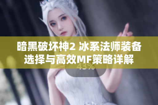 暗黑破坏神2 冰系法师装备选择与高效MF策略详解