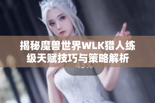 揭秘魔兽世界WLK猎人练级天赋技巧与策略解析