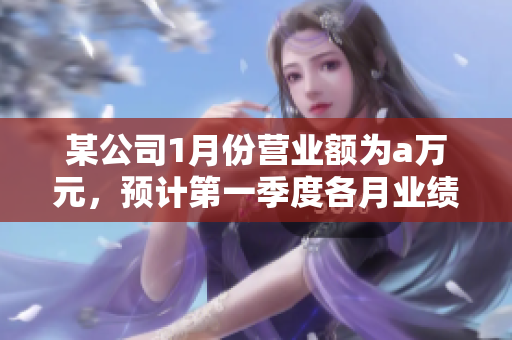 某公司1月份营业额为a万元，预计第一季度各月业绩持续增长