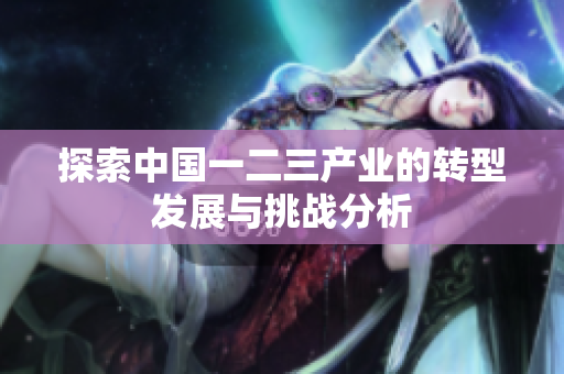 探索中国一二三产业的转型发展与挑战分析